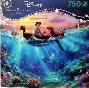 Little Mermaid Falling In Love Thomas Kinkade 750 pc 24" X 18" Ceaco Puzzle - Picture 1 of 1