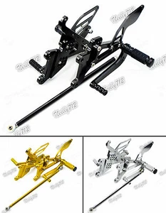 Rearsets Footrests Foot Pegs Rear Set For YAMAHA YZF R6 2003-2005 R6S 2006-2009 - Picture 1 of 28