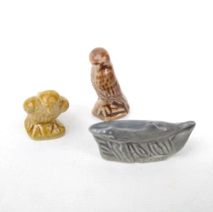 Wade Whimsies Red Rose Tea Figurines Endangered Series Falcon Eagle Whale - Picture 1 of 4