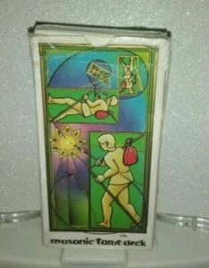 Masonic Tarot-Tarot Masonico-Ed. Grimaud-Año 1987-Raro-Collection - Imagen 1 de 10