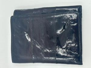 New Genuine Eel Skin Wallet Brown Bifold wFlap Vintage - 4"x3.5" - Picture 1 of 4