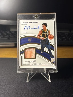 2022-2023 Panini Immaculate Andrew Nembhard Sneaker Swatch RPA /49 RC! - Image 1 of 2