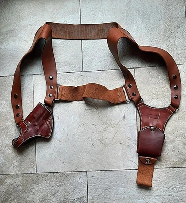 BIANCHI # 13A Scorpio Shoulder Holster w/ Double Mag Holder 13C - Image 1 of 4