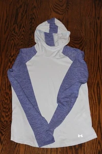 Under Armour Hoodie Womens Medium Fitted Threadborne Running Gym Activewear - Picture 1 of 7