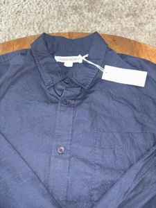 Outerknown Button Down Long Sleeve Shirt OXB Blue Organic Cotton Large msrp 128$ - Picture 1 of 7