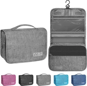 Toiletry Bag Travel with Hanging Hook, Waterproof Capacity B4-Grey - Picture 1 of 6