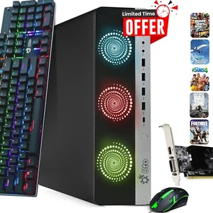 HP RGB 800 G3 SFF Desktop Gaming PC i5-6500 32GB 1TB SSD 2TB NVIDIA 1050Ti Win11 - Picture 1 of 8