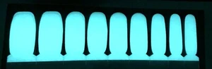 Color Nail Polish Strips 18ct. Light Mint Glow READ DESCRIPTION BELOW - Picture 1 of 3