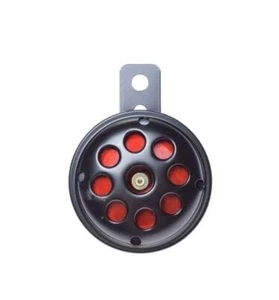 Motorrad Hupe schwarz-rot 12 Volt, 70 mm - Bild 1 von 3