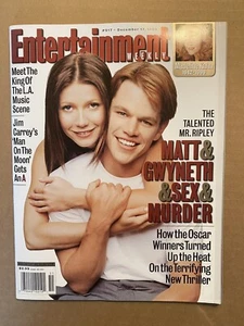 Entertainment Weekly Magazine December 1999 - Matt Damon Gwenyth Paltrow NEW - Picture 1 of 1