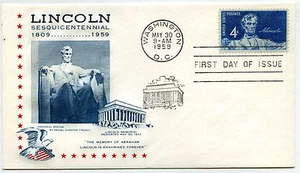 1116 4c Lincoln Sesquicentennial StarCraft by Gilmond, FDC - Picture 1 of 1