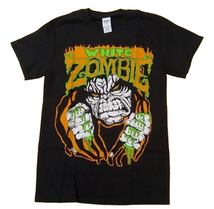 Weißes Zombie Rockband T-Shirt Damen Gr. S Gildan schwarz schwere Baumwolle - Bild 1 von 4