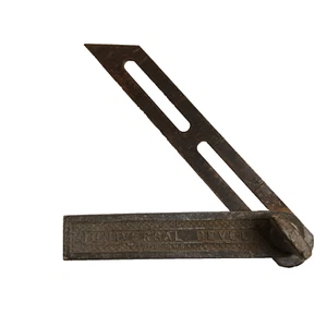 Herramienta Buscador Ángulo Cuadrado en T Todo Metal Bisel Universal De Colección - Imagen 1 de 7