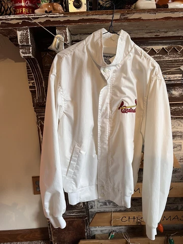 VINTAGE RETRO St. Louis Cardinals Swingster Jacket-Size M  White Cover