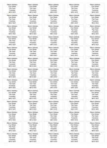 1040 Custom Personalised Address Labels Pre Printed Black - Picture 1 of 3