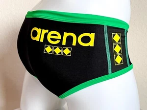 Arena Japan 50th Anniversary Swim Briefs Black x Green x Yellow Size 32' - 35' - Picture 1 of 12