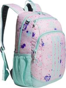 Adidas Mädchen Splatter Pink/Aqua Young BTS Creator 2 Laptop Rucksack Schule Fitnessstudio - Bild 1 von 7