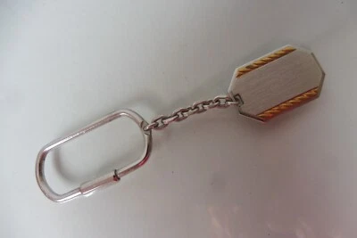 Classy Key Ring, With Engraving Plate, 835 Silver - Image 1 of 4