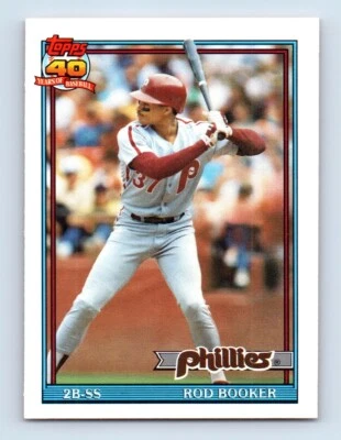 1991 O-Pee-Chee Rod Booker Philadelphia Phillies #186 - Image 1 of 2