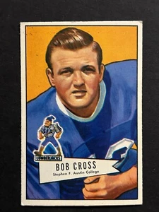 1952 Bowman Small Bob Cross #102 Chicago Bears / Stephen F Austin SET BREAK   EX - Picture 1 of 2