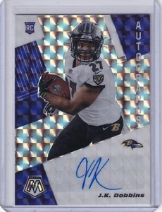 Jk Dobbins 2020 Panini Mosaic Silver Prizm Rc Auto - Picture 1 of 2
