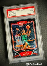 2008 Bowman Chrome Xfractor #60 Ray Allen /299 Celtics PSA 9 Rare SSP