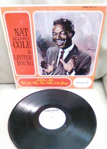 Nat King Cole & Lester Young Collector's Item LP Record Album - Imagen 1 de 5
