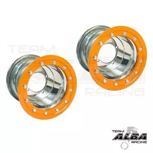 Suzuki LTR 450 LTZ 400 Rear Wheels Beadlock 8x8 3+5 4/110 Alba Racing P O - Foto 1 di 2