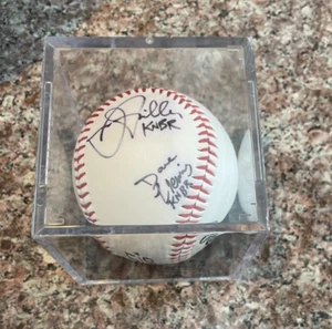 Dave Flemming and John Miller KNBR Signed Autographed Rawlings Baseball - Picture 1 of 7