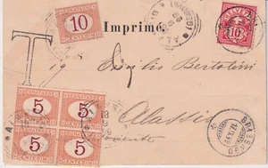 Kingdom 1899 Postcard Double Brissago Ad Alassio Del 17/9/1899 (Cod.6104) - Picture 1 of 2