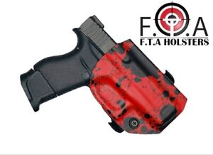 Kydex Holster Owb Outside Taillenband Emt rot Spritzer Paddelholster