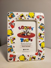1994 Warner brothers Looney Tunes Picture Frame 3 1/2" × 5"