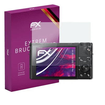 atFoliX Glasfolie für Sony DSC-RX100 VII Displayfolie 9H Schutzpanzer
