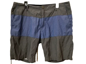 VOLCUM SURF/BOARD Gray/Blue Colorblock Woven Bermuda Shorts Sz 36 - Picture 1 of 8