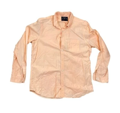 Рубашка на пуговицах мужская American Eagle Outfitters приталенная размер XL персиковая с длинным рукавом - Изображение 1 из 4
