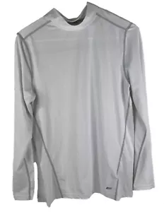 Amazon Essentials Compression Shirt Mens M White Athleisure Pullover Crew Neck - Picture 1 of 6