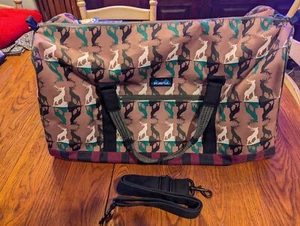 Kavu schwarz rot Weihnachten Rentier Seil Seesack Weekender Reise Übung - Bild 1 von 6