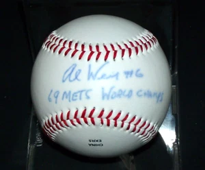 Rawlings Official League Al Weis NY Mets Autographed Baseball PSA  A4156 - Picture 1 of 3