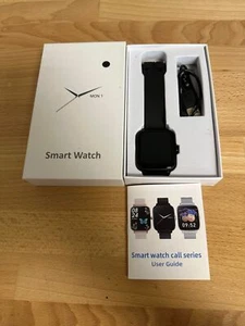 Reloj inteligente Graphtie negro con banda extra muy bueno 6E - Imagen 1 de 3