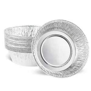 PLASTICPRO 6.5'' Inch Round Tin Foil Pans Disposable Aluminum, Freezer & Oven... - Picture 1 of 5
