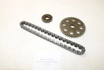 2001 Ski-doo Mxz 500 Fan 500f Rer Drive Chain Sprockets Gears 21t 44t 72 Narrow - Image 1 of 4