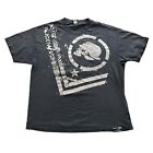 Vintage y2k Metall Mulisha Schädel Jesse Pinkman Style Shirt Cyber Goth Grunge Herren XL