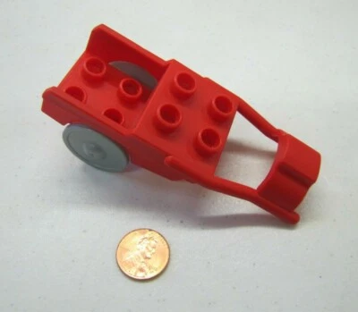 Lego Duplo Bloque Rojo Caballo Dibujado Carro Vehículo Granja Parte Estable 31033 Pieza Foto 1 de 3