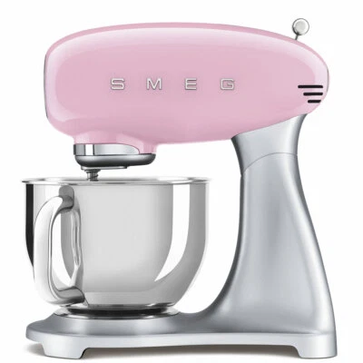 Smeg 50's Retro Style Aesthetic Stand Mixer, Pink - Image 1 of 4