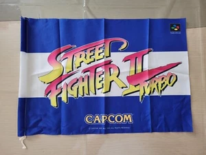 STREET FIGHTER 2 TURBO SUPER FAMICOM CAPCOM ORIGINAL 50x30CM JAPAN STORE BANNER! - Picture 1 of 1