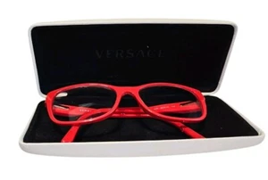 Versace MOD. 3184 Red Gold Eyeglasses Frame 256*16 *140 Vintage - Picture 1 of 9