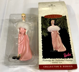 Hallmark Andenken Ornament verzauberter Abend Sammler rosa Kleid 3. in Serie - Bild 1 von 18