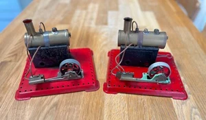 TWO MAMOD SE1 LIVE STEAM STATIONARY ENGINES ~ GOOD CONDITION - ONE WITH BURNER - Picture 1 of 17