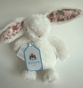 Jellycat London Blossom Cream Bunny ‘Berry’ Mini Plush Bag Charm Collectible NWT - Picture 1 of 6