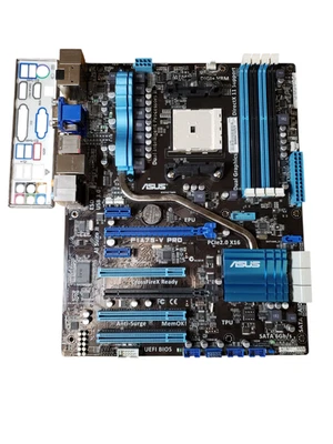 Asus F1A75-V PRO FM1 AMD A75 DDR3 Socket FM1 ATX Motherboard - Image 1 of 3